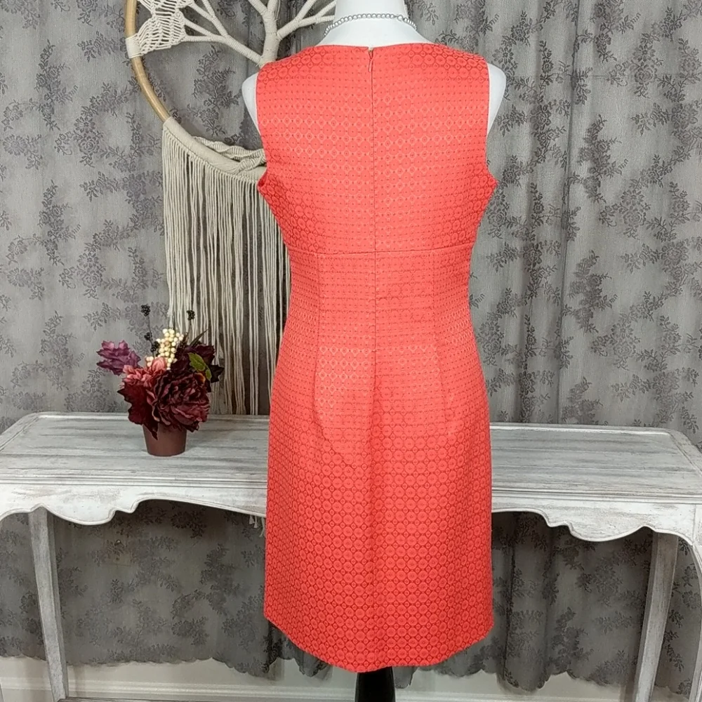 London Times coral brocade dress - Picture 5 of 10